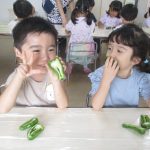 「どんなにおいがする～？」「野菜のにおいだね♪」